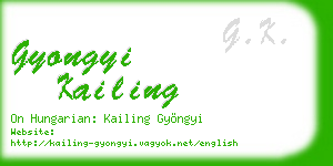 gyongyi kailing business card